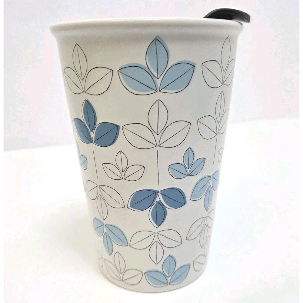 STARBUCKS International Release 2012 Ceramic Travel Tumbler W/Lid 8oz RARE in US